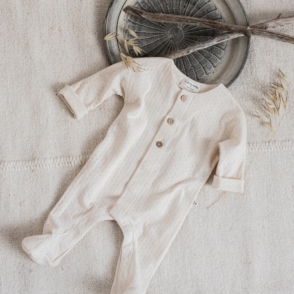 1+ In The Family Baby Charlot Jumpsuit Ivory Cream