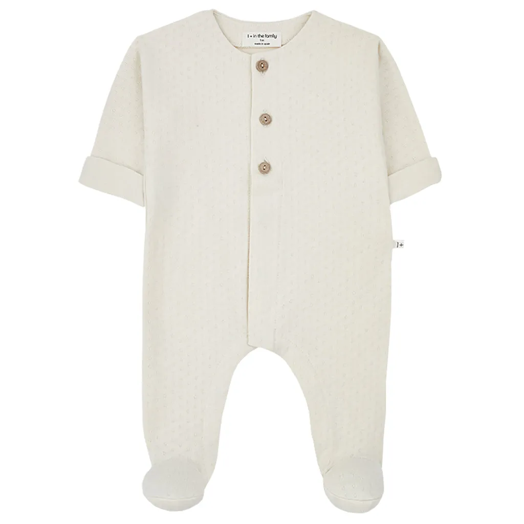 1+ In The Family Baby Charlot Jumpsuit Ivory Cream