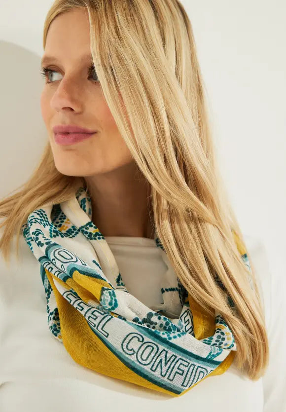 572181- Printed Loop Scarf - Cecil