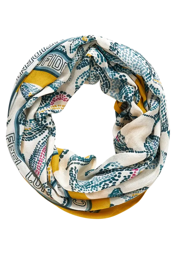 572181- Printed Loop Scarf - Cecil