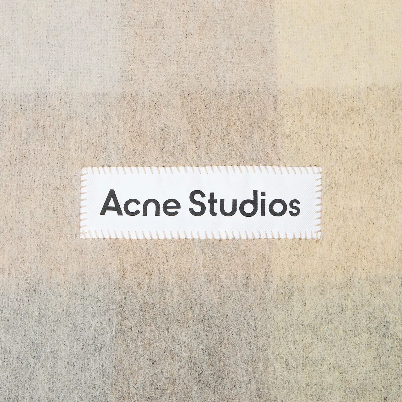 ACNE STUDIOS The Sustainable Edit Vally Check Scarf - VanillaBeigeLavender