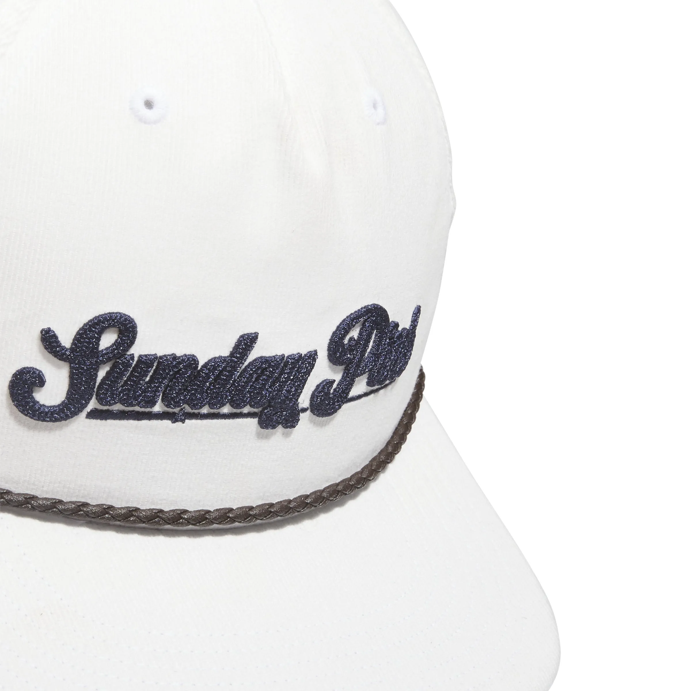 adidas Sunday Pins Leather Cord Corduroy Cap - White