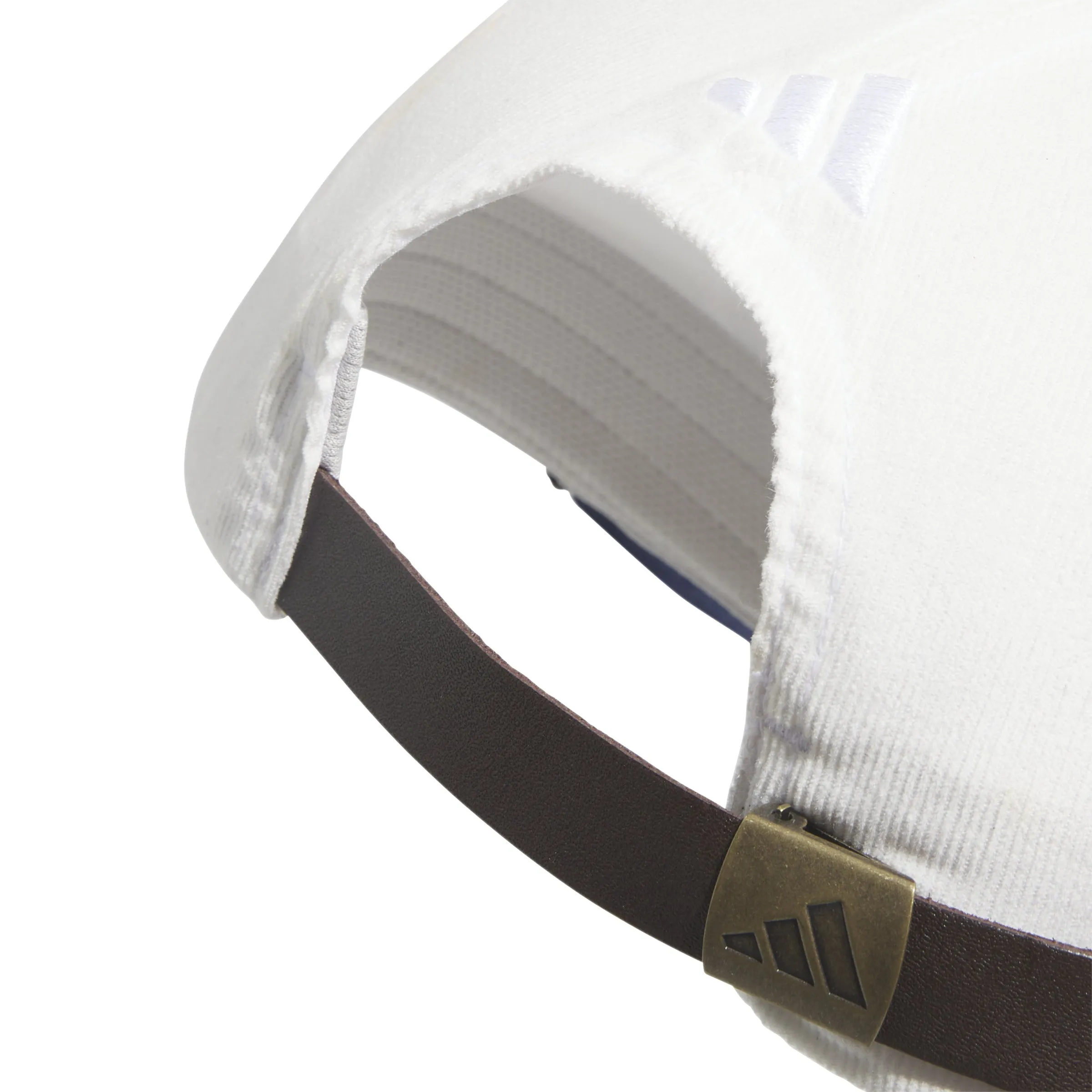 adidas Sunday Pins Leather Cord Corduroy Cap - White