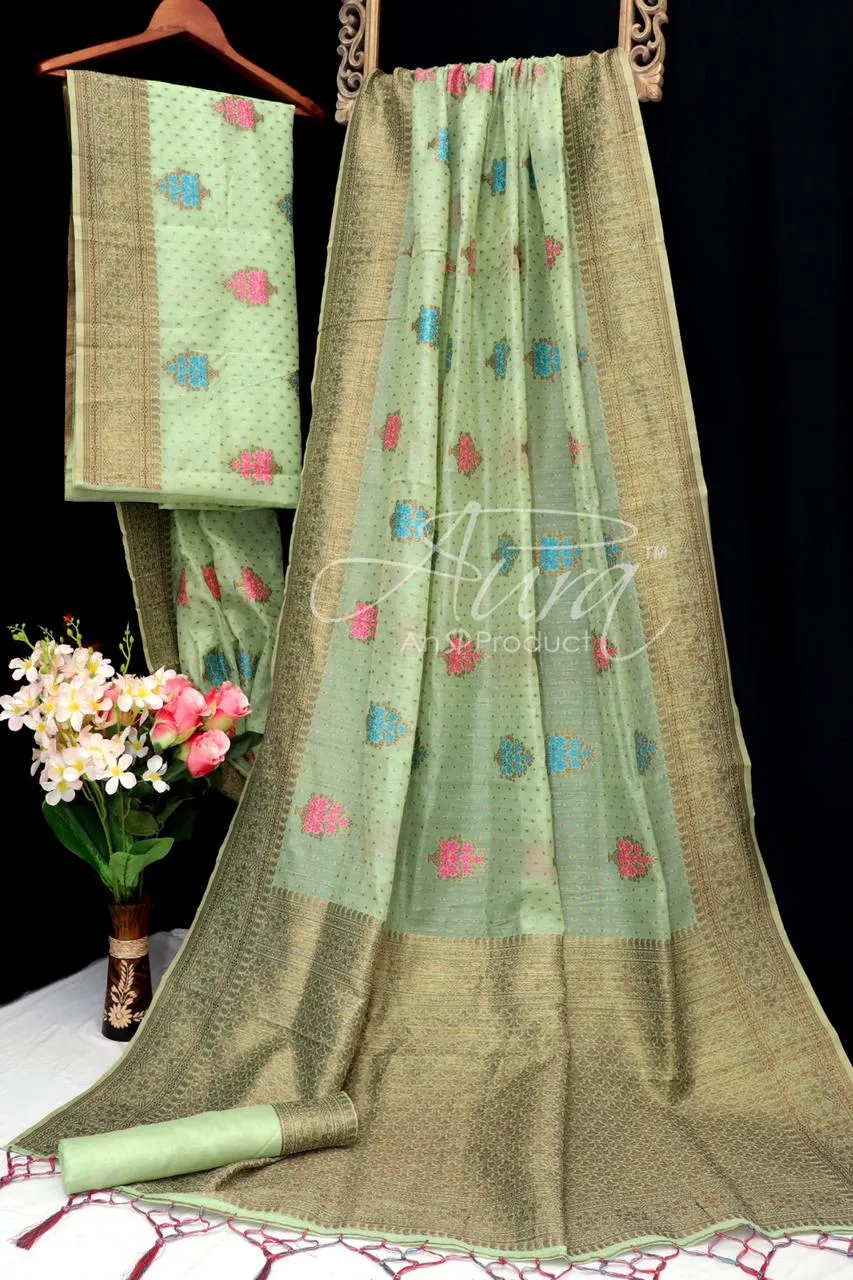 Aura Sarees Presents Aaliyah Soft Cotton Fancy Designer Sarees