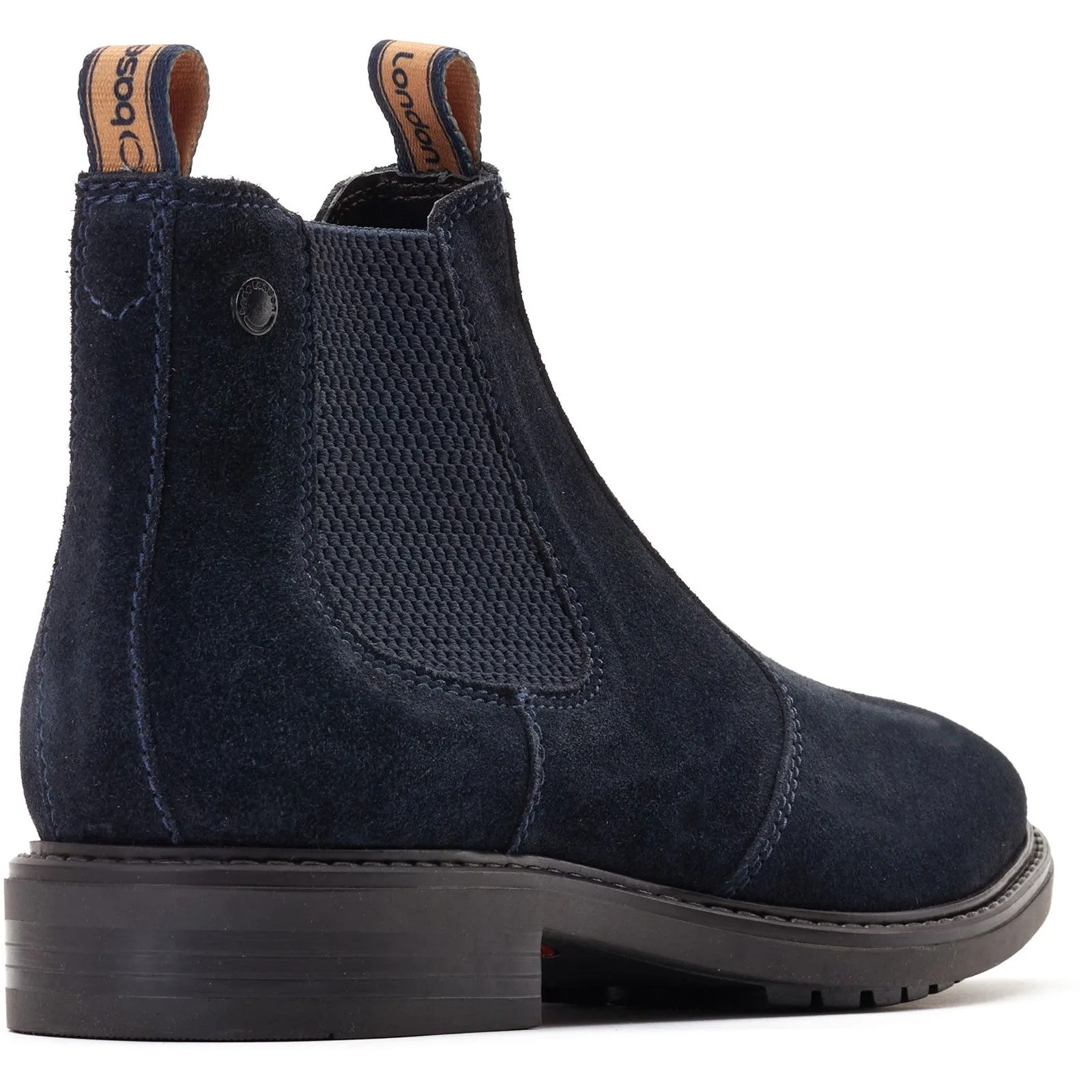 Base London Nelson Mens Suede Leather Chelsea Boot