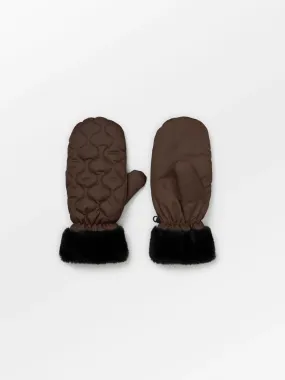 Beck Sondergaard Makara Puff Mittens - Hot Fudge Brown: XS/S