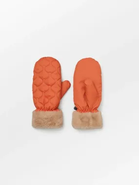 Beck Sondergaard Makara Puff Mittens - Orange Pepper: XS/S