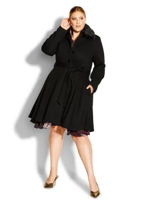 Blushing Belle Coat - black