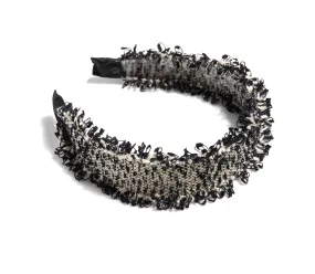 Boucle Black Frayed Headband