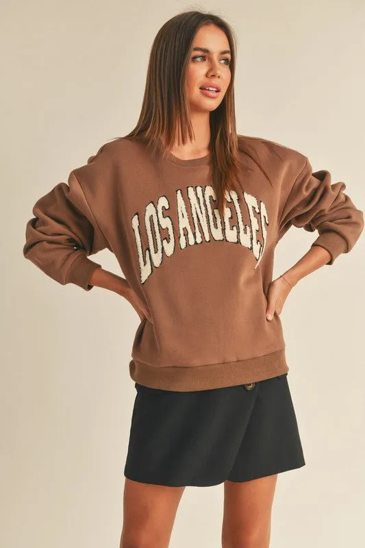 Boucle Letter Patch Sweatshirt