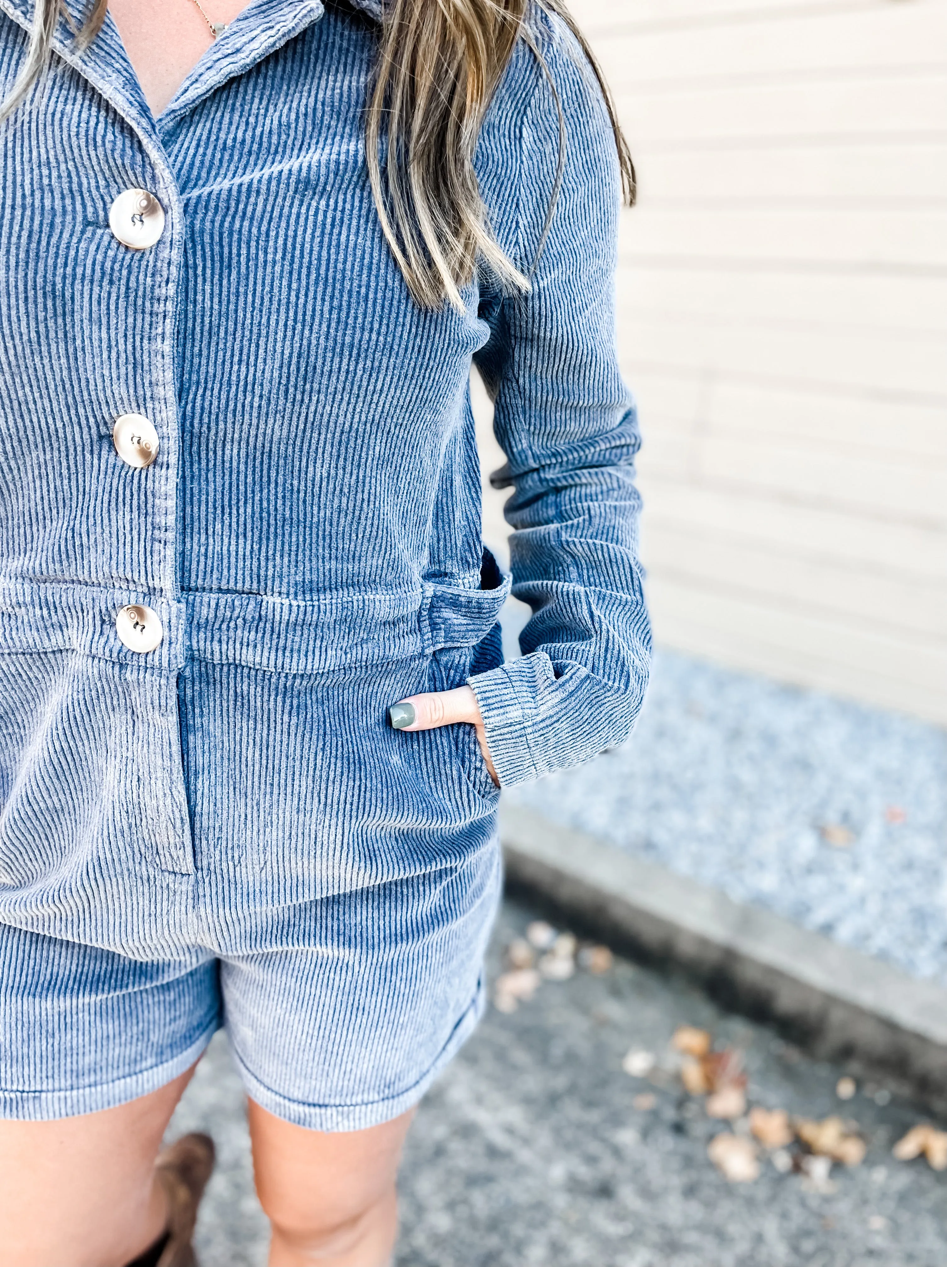 Captivating Corduroy Romper