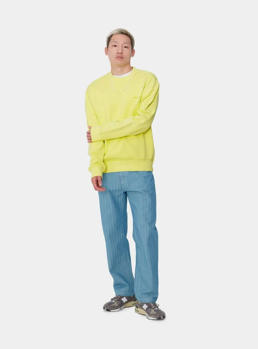 Carhartt Duster Script Sweat Artic Lime