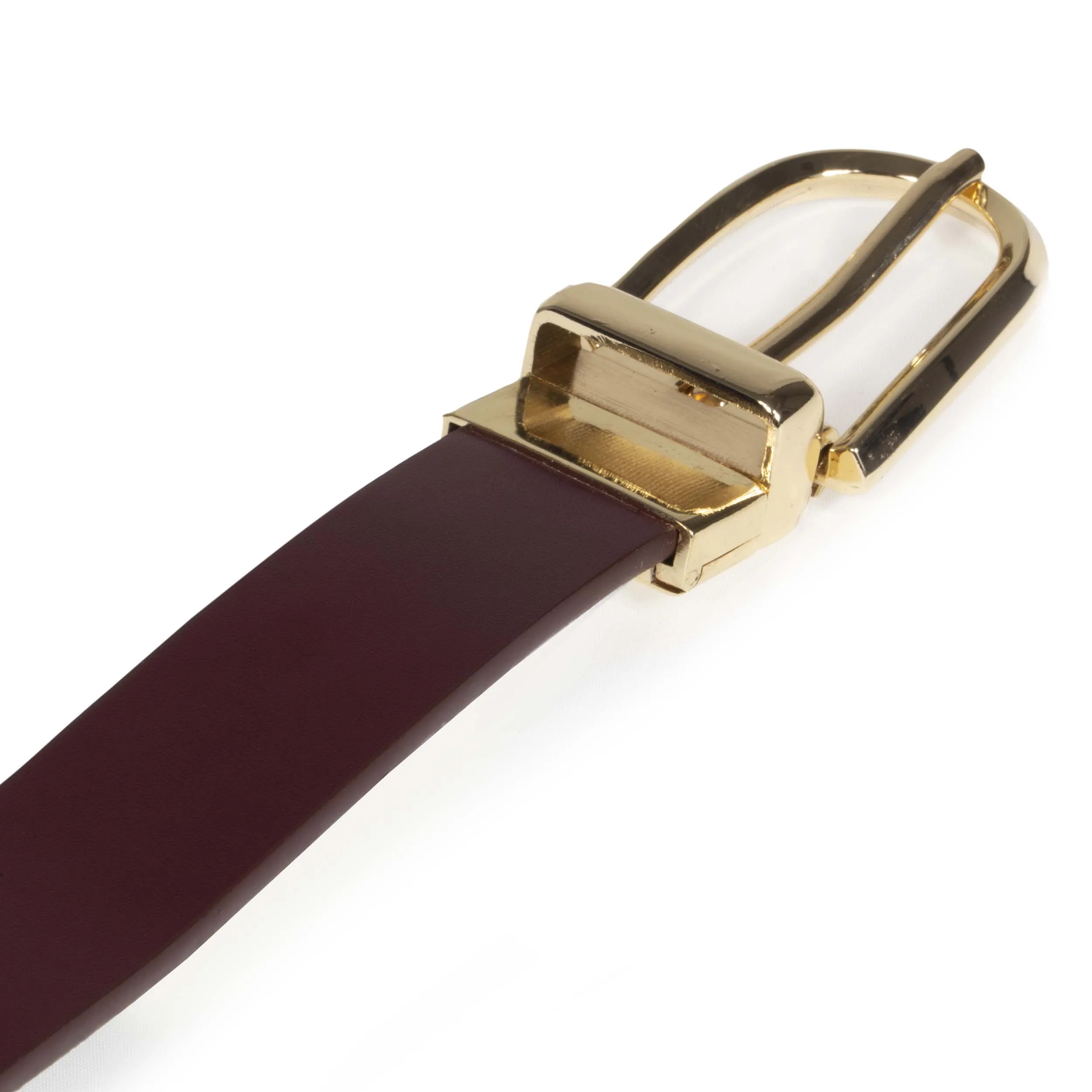 Ceinture Femme 2 en 1 Noir / Bordeaux