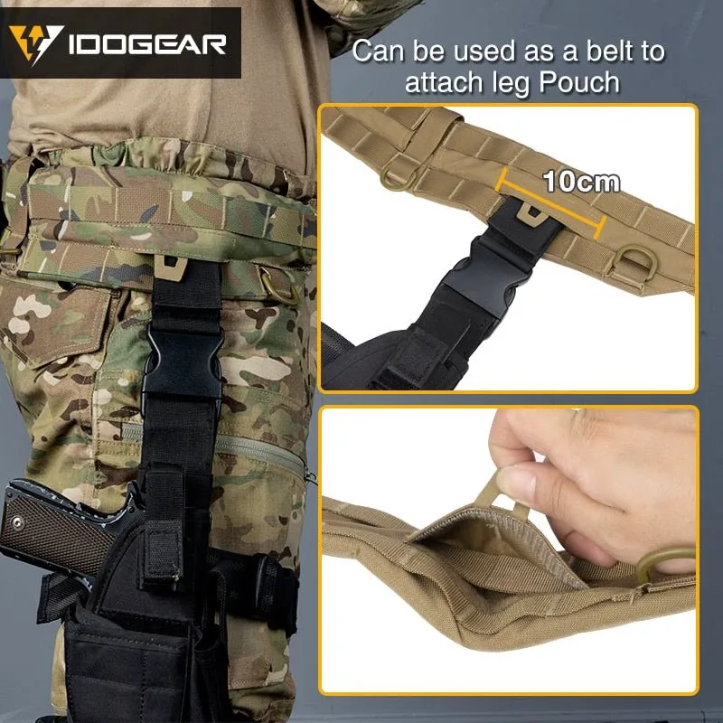 Ceinture tactique / militaire MRB à dégagement rapide MOLLE 295g Idogear - MC 3424