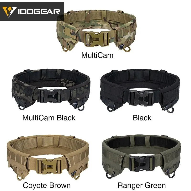 Ceinture tactique / militaire MRB à dégagement rapide MOLLE 295g Idogear - MC 3424