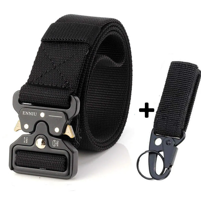 Ceinture tactique large 3.8cm en toile pour homme Favocent - Enniu