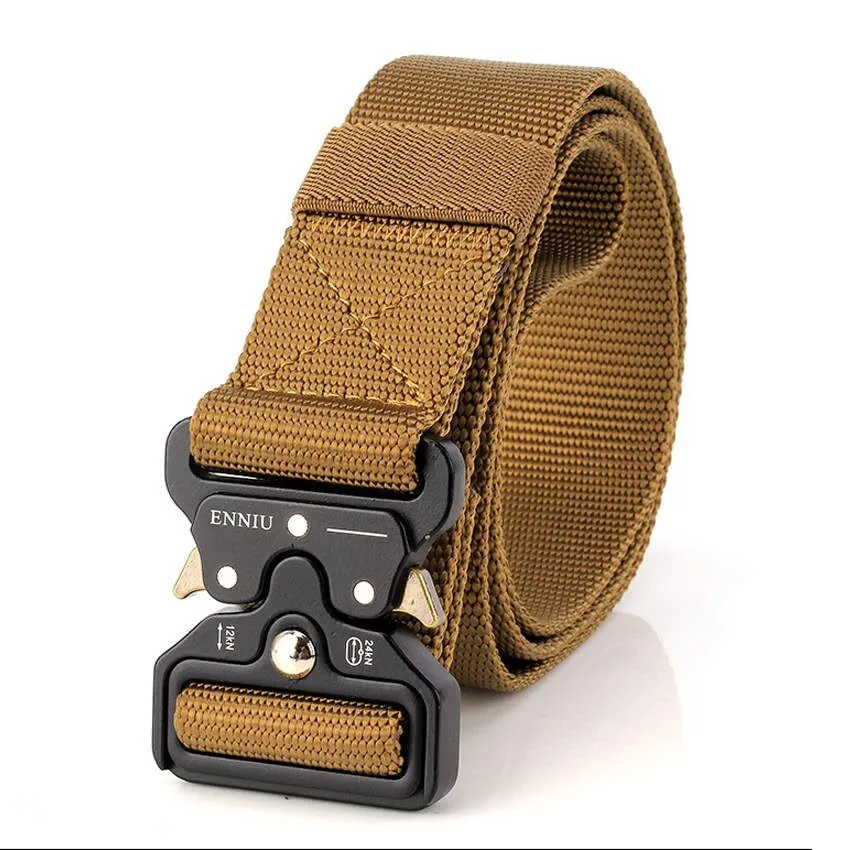 Ceinture tactique large 3.8cm en toile pour homme Favocent - Enniu