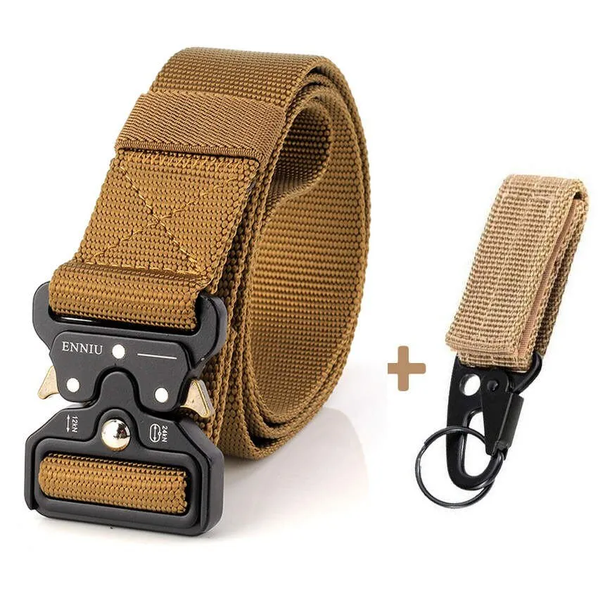 Ceinture tactique large 3.8cm en toile pour homme Favocent - Enniu