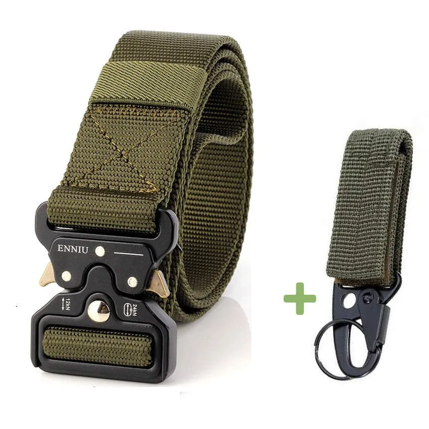 Ceinture tactique large 3.8cm en toile pour homme Favocent - Enniu