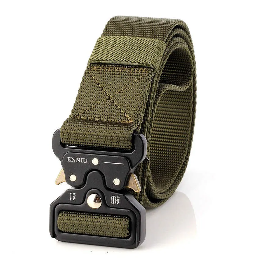 Ceinture tactique large 3.8cm en toile pour homme Favocent - Enniu