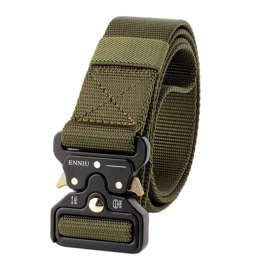 Ceinture tactique large 3.8cm en toile pour homme Favocent - Enniu