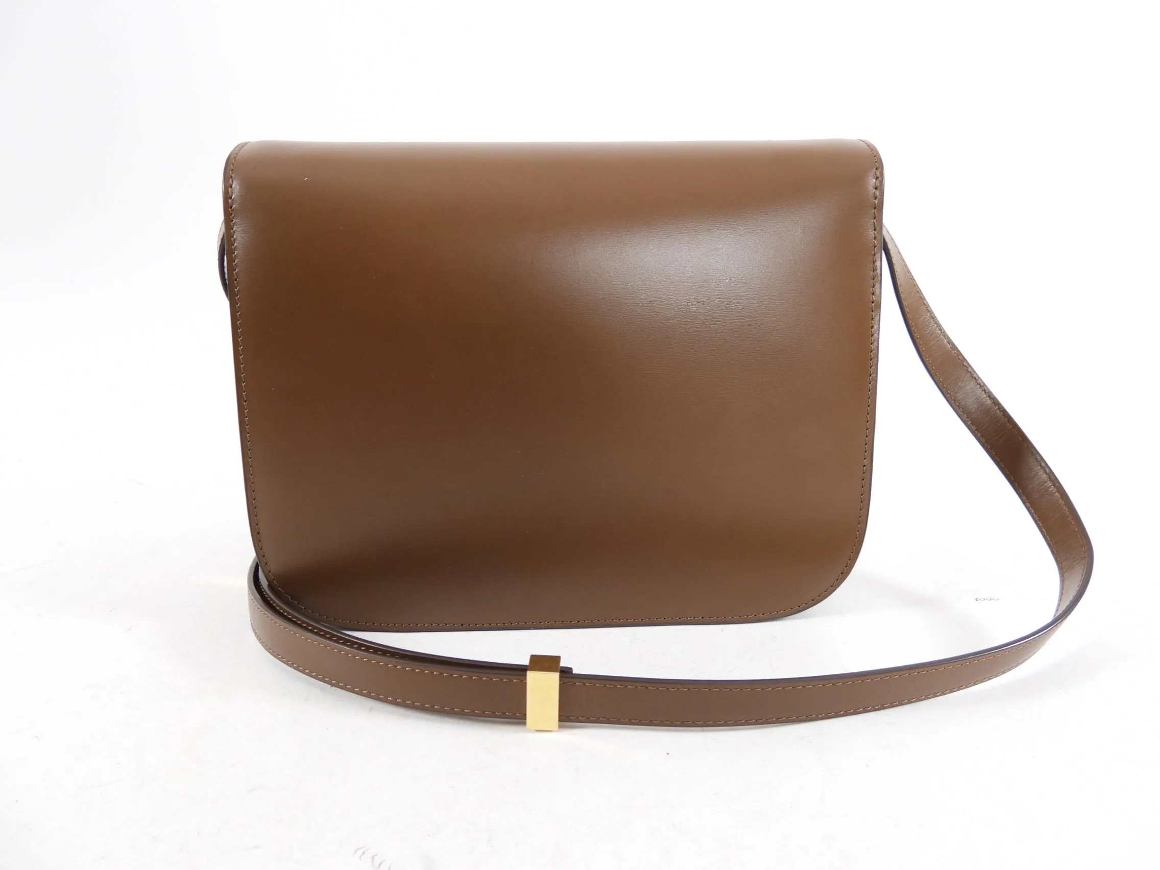 Celine Camel Brown Medium Classic Box Bag