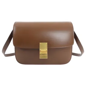 Celine Camel Brown Medium Classic Box Bag