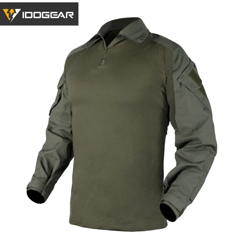 Chemise de combat tactique militaire pour la chasse, paintball, airsoft 500g IDOGEAR - G3