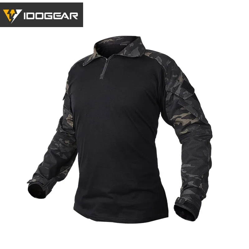 Chemise de combat tactique militaire pour la chasse, paintball, airsoft 500g IDOGEAR - G3