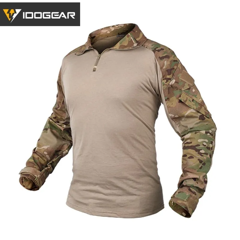 Chemise de combat tactique militaire pour la chasse, paintball, airsoft 500g IDOGEAR - G3