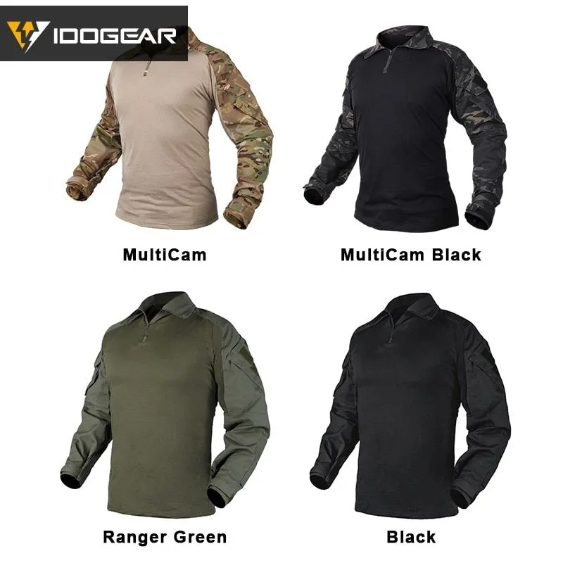 Chemise de combat tactique militaire pour la chasse, paintball, airsoft 500g IDOGEAR - G3