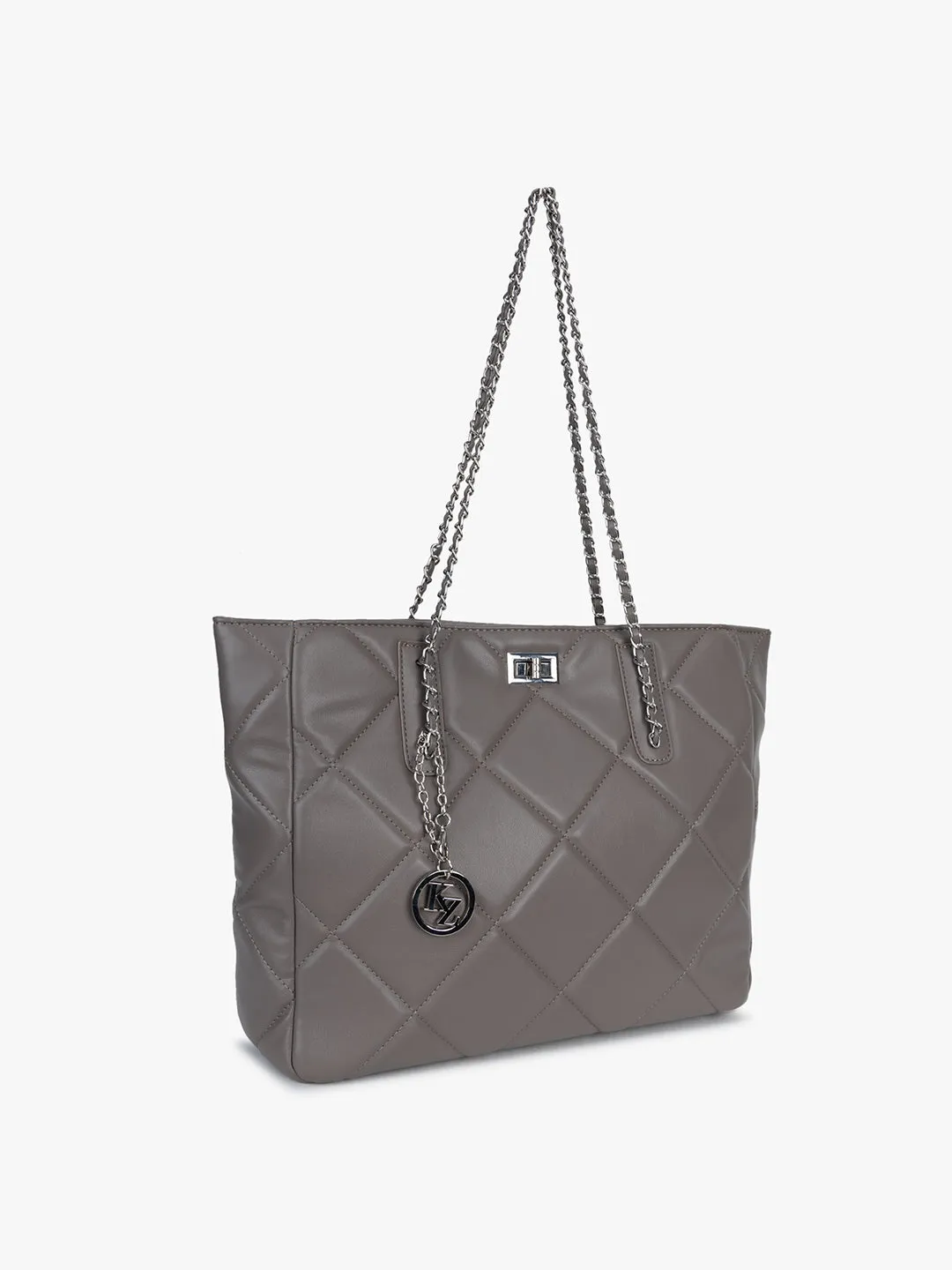 Contemporary Quilted Tote Bag