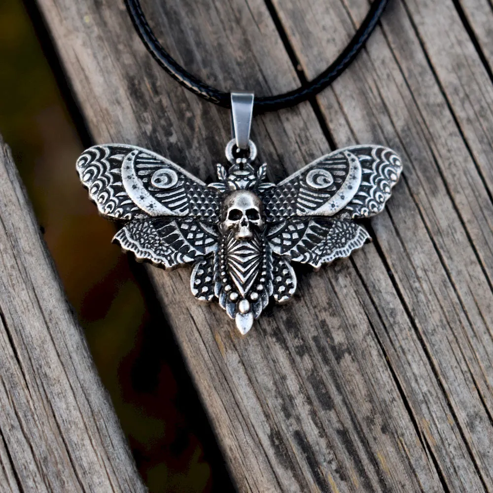 Dead Head Moth Skull Necklace