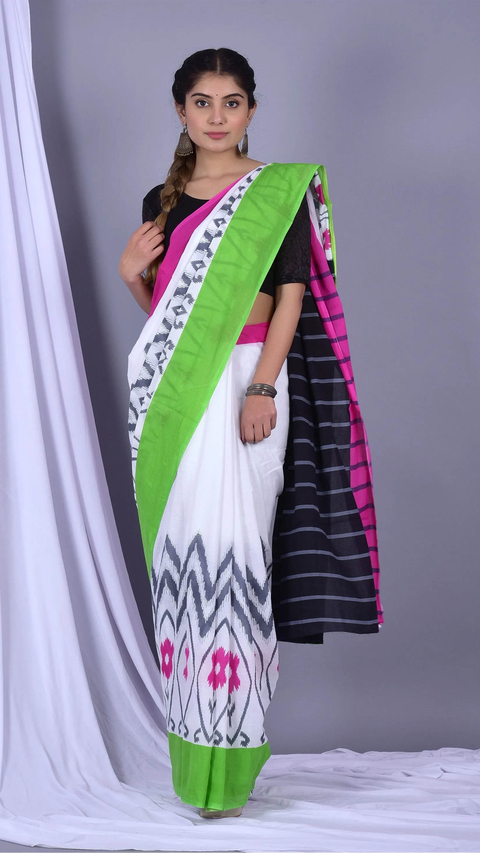 Designer Pure Cotton Mulmul Sarees (RMULSAR03)