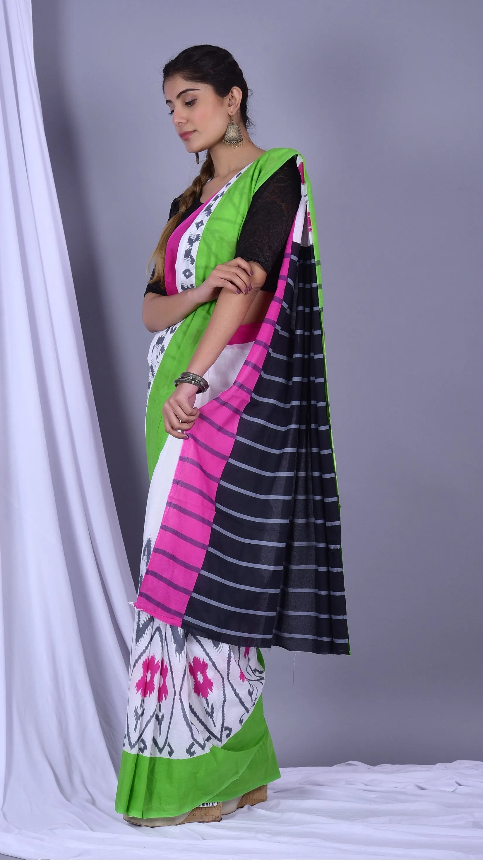 Designer Pure Cotton Mulmul Sarees (RMULSAR03)