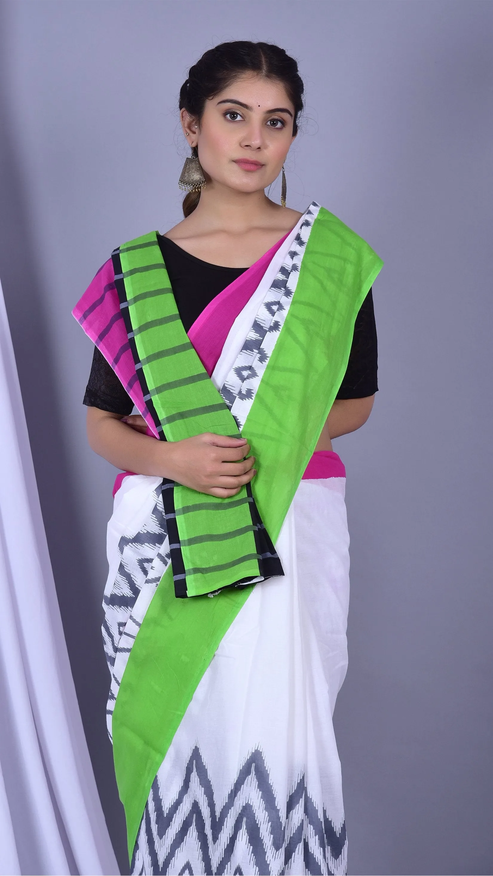 Designer Pure Cotton Mulmul Sarees (RMULSAR03)