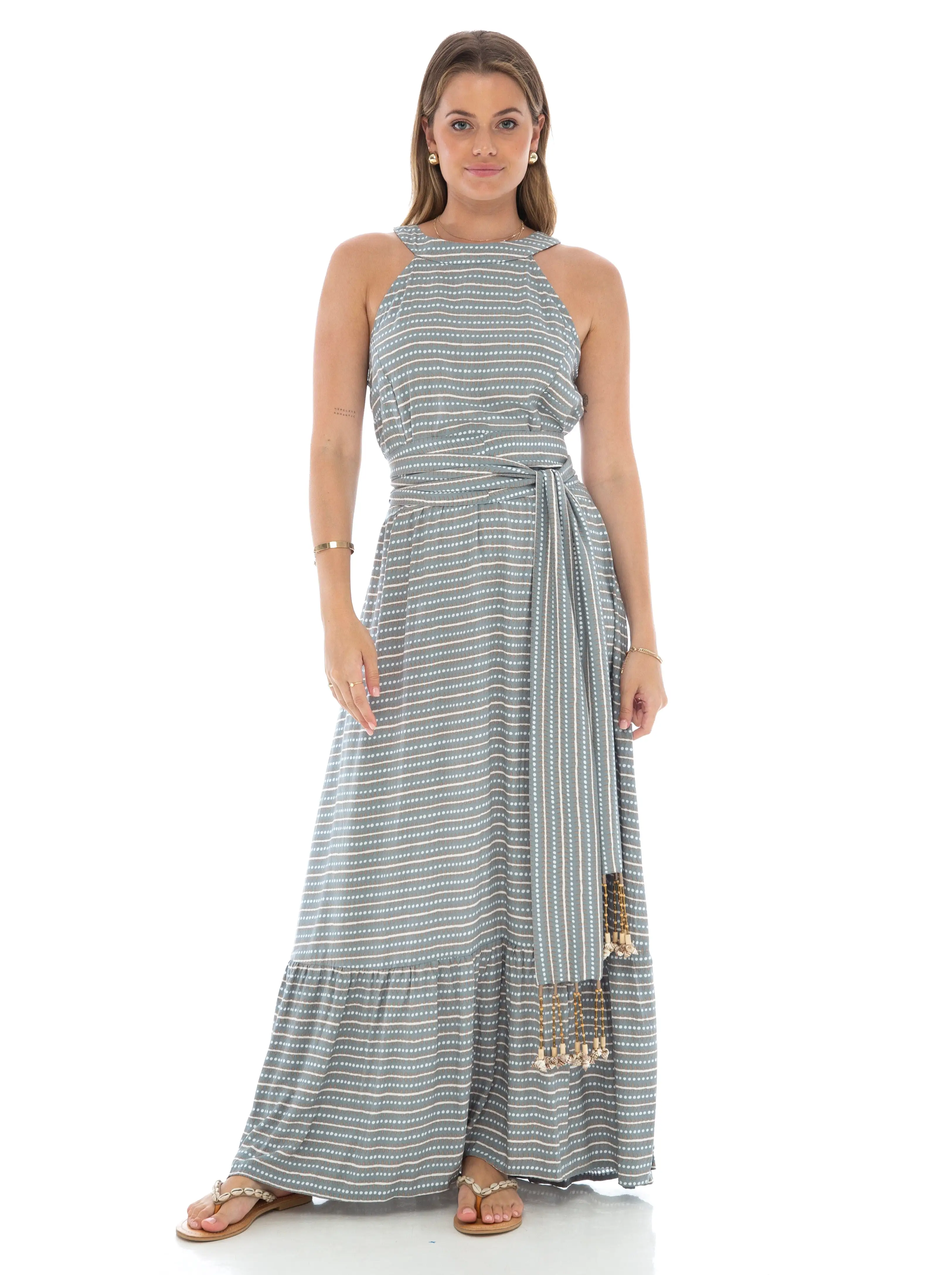 DESTIN LONG DRESS GREY