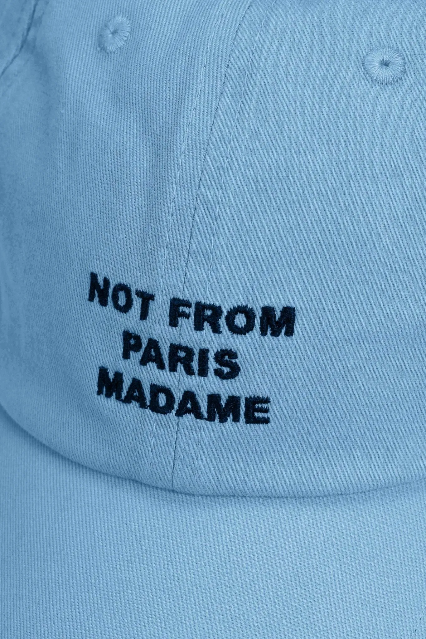 Drle de monsieur la casquette slogan bleu ciel