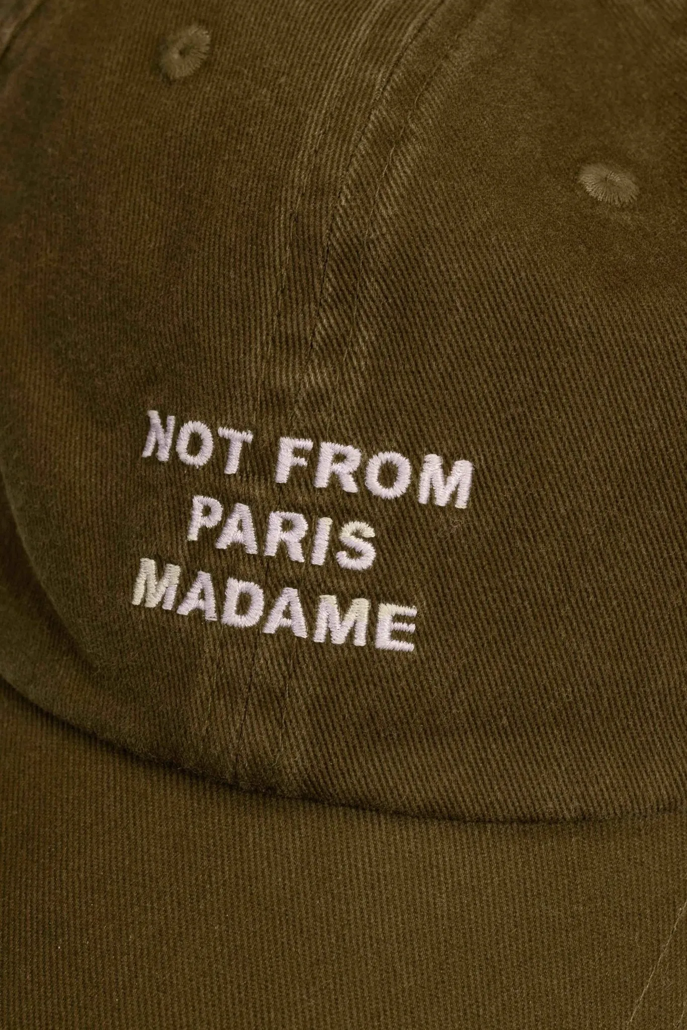 Drle de Monsieur La Casquette Slogan khaki