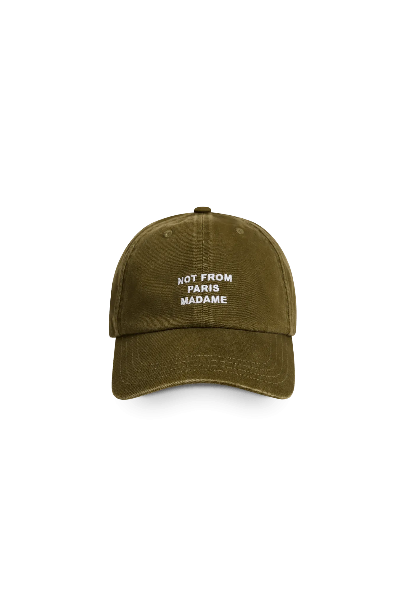 Drle de Monsieur La Casquette Slogan khaki