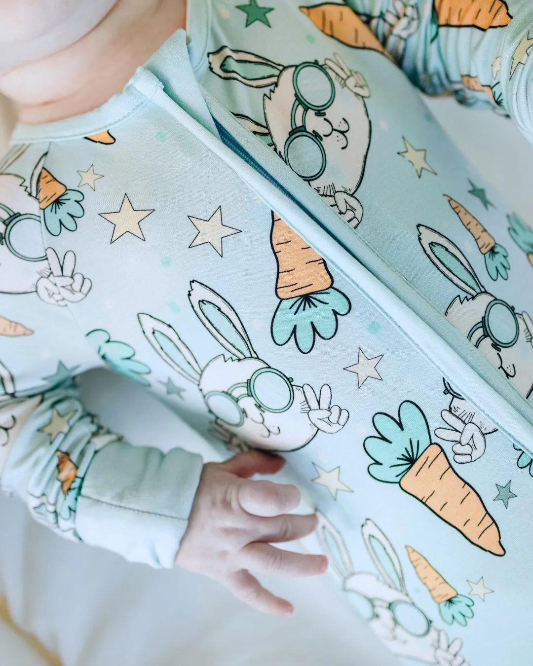 Easter Bamboo Zip Romper | Rad Rabbit