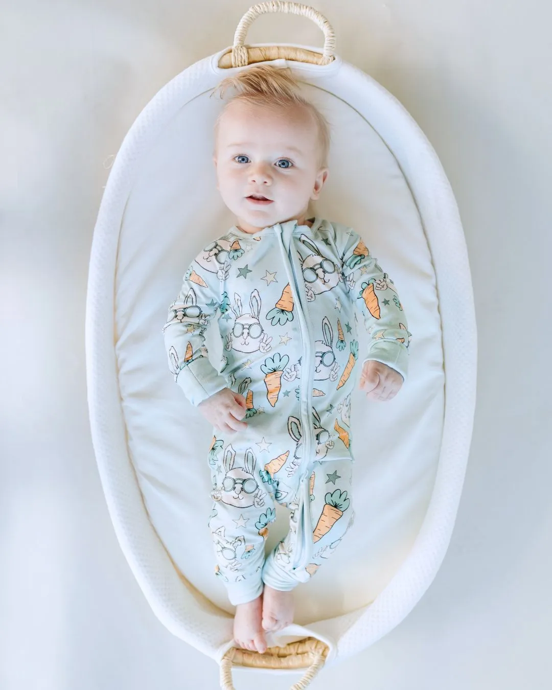 Easter Bamboo Zip Romper | Rad Rabbit