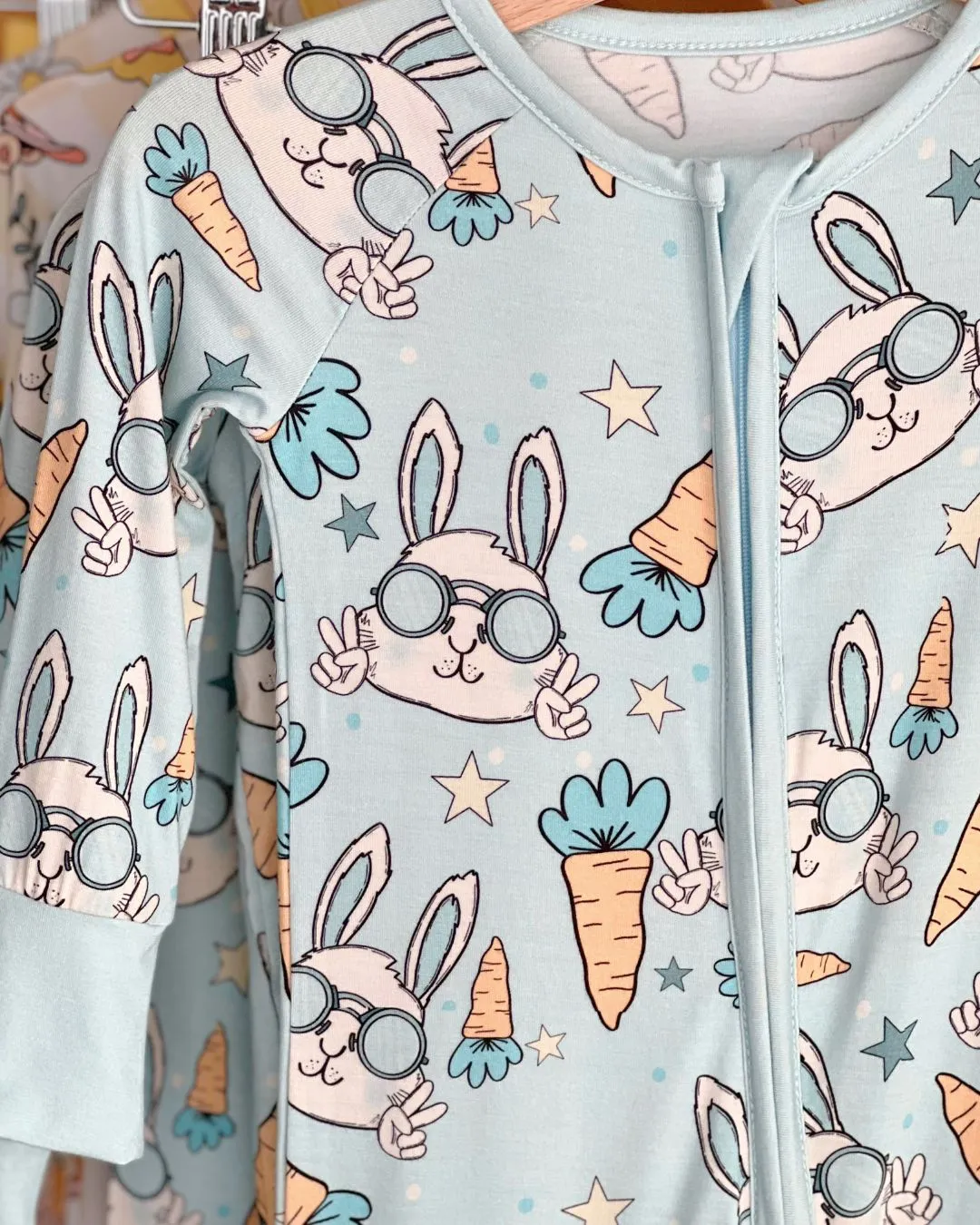 Easter Bamboo Zip Romper | Rad Rabbit