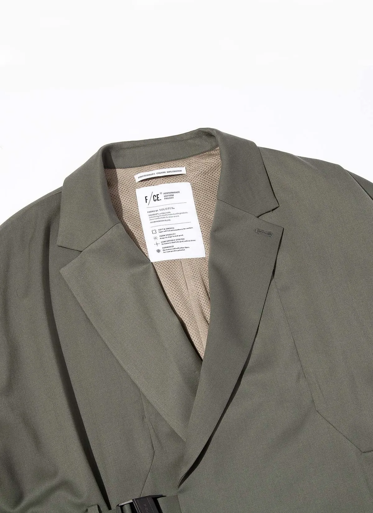 F/CE. Tech Wool Wrap Coat - Foliage