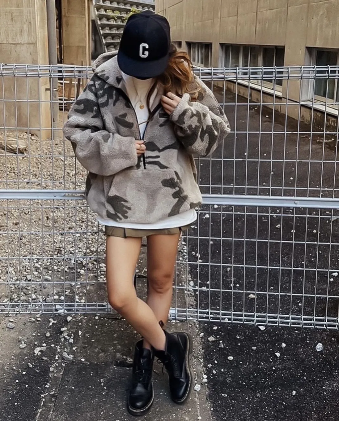 FEAR OF GOD  |Camouflage Unisex Street Style Long Sleeves Shearling Logo