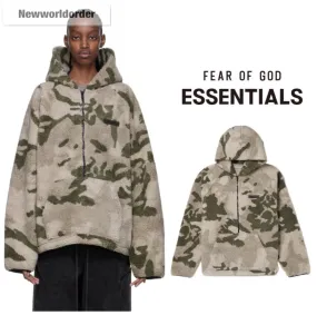 FEAR OF GOD  |Camouflage Unisex Street Style Long Sleeves Shearling Logo