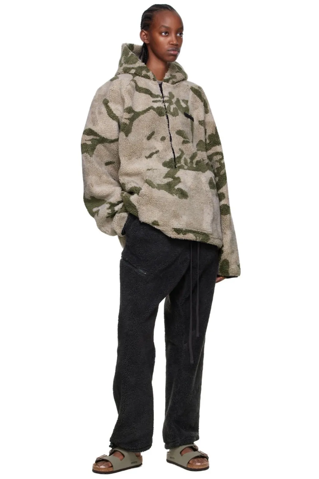 FEAR OF GOD  |Camouflage Unisex Street Style Long Sleeves Shearling Logo