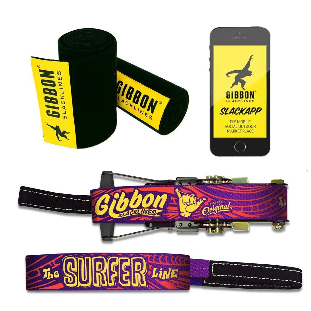 Gibbon slackline surfer-line