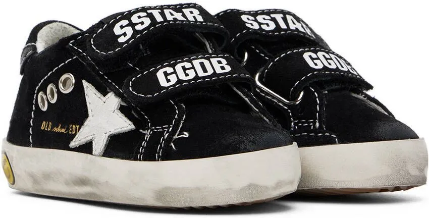 Golden Goose Baby Black Old School Sneakers