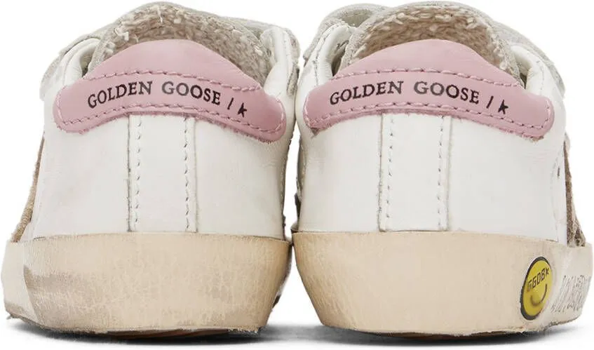 Golden Goose Baby White Old School Sneakers